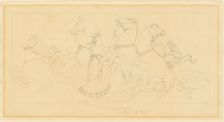 The Hours Taking the Horses from Juno's Car, n.d. Creator: John Flaxman