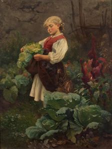 The house mother, 1870. Creator: Leopold Carl Muller