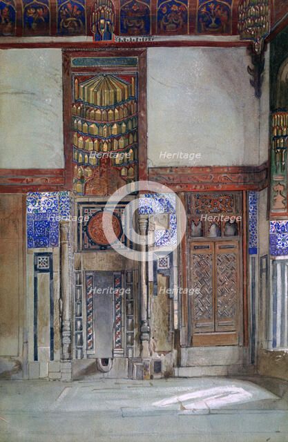 'The House of Moufti Sheikh el Mahadi, Cairo', 1873. Artist: Frank Dillon