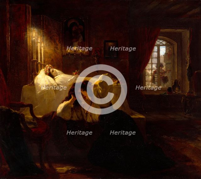 The House of Mourning, 1836. Creator: Thomas Uwins.