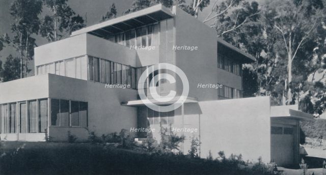 'The house of Mr. and Mrs. Arthur Hofmann, Hillsborough, California', 1939. Artist: Richard Joseph Neutra.