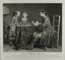 The House of Cards, 1744. Creator: Louis Surugue