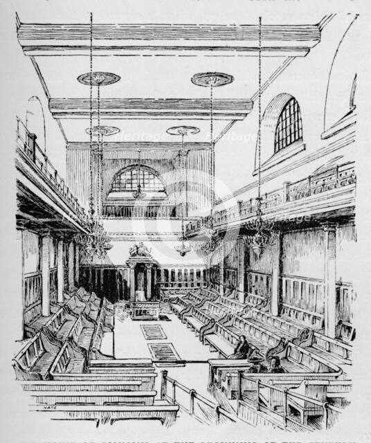 'The House of Commons at the Beginning of the Century', c1897. Artist: William Patten.