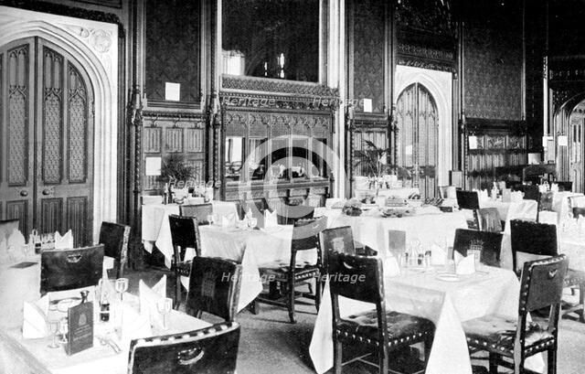 The House of Commons Dining Room, Palace of Westminster, London, c1905. Artist: Unknown