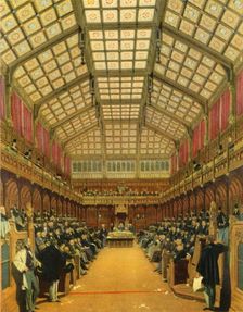 The House of Commons During A Debate 1858, (1947). Creator: Unknown