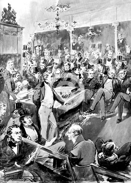 The House of Commons in 1846 (c1905). Creator: Unknown.