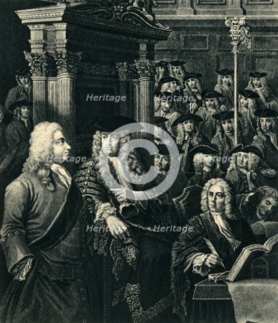 'The House of Commons in the Eighteenth Century', 1730, (1947).  Creator: Unknown.