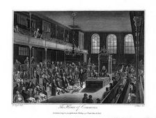 The House of Commons, London, 1804.Artist: James Fittler