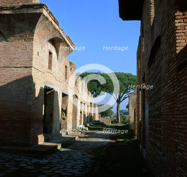 The House of Diana in the Roman port of Ostia, 2nd century. Artist: Unknown