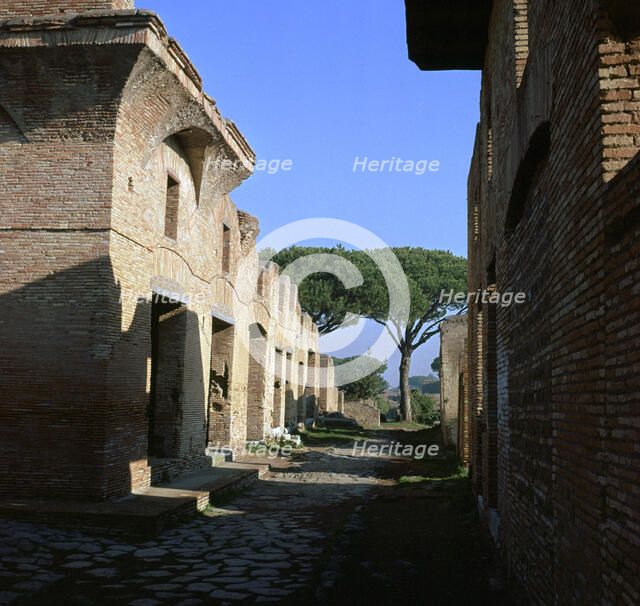 The House of Diana in the Roman port of Ostia, 2nd century. Artist: Unknown