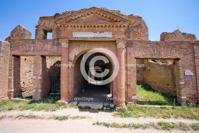 The House of Epagathiana and Epaphroditiana, Ostia Antica, Italy. Creator: Samuel Magal.