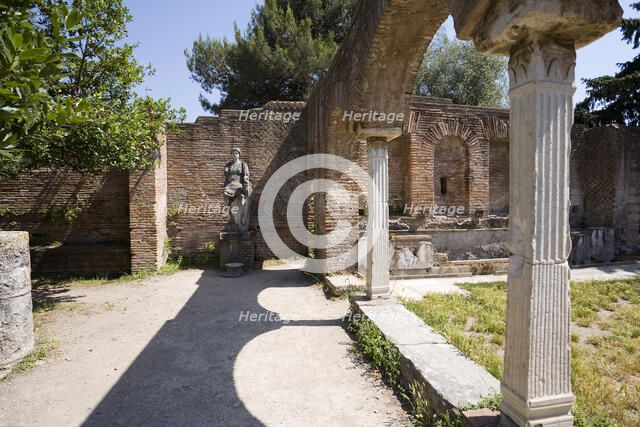 The House of Fortuna of the Grain Supply (Fortuna Annonaria), Ostia Antica, Italy. Artist: Samuel Magal