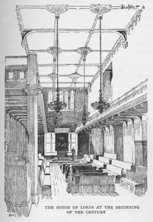 The House of Lords at the Beginning of the Century c1897. Artist: William Patten