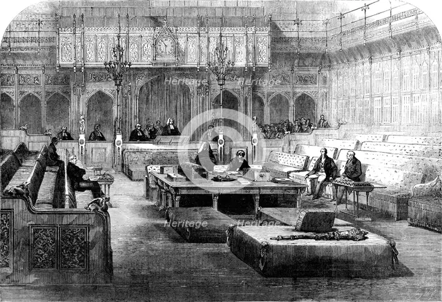 The House of Lords Sitting as a Court of Appeal, 1856.  Creator: Smyth.