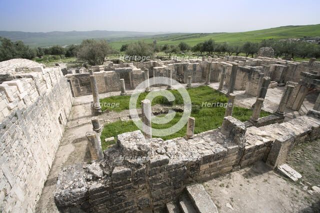 The House of the Trefoil, Dougga (Thugga), Tunisia. Artist: Samuel Magal