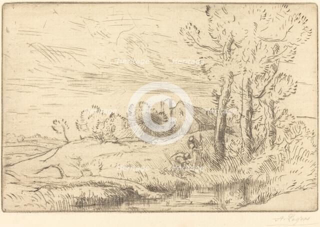 The House of the Well (La maison du puits). Creator: Alphonse Legros.