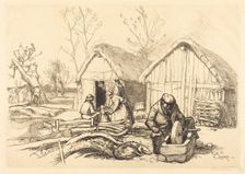 The House of the Woodcutter, Vendee (La maison du bucheron, Vendee), 1915. Creator: Auguste Lepere