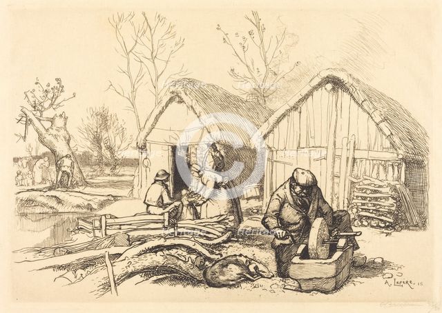 The House of the Woodcutter, Vendee (La maison du bucheron, Vendee), 1915. Creator: Auguste Lepere.