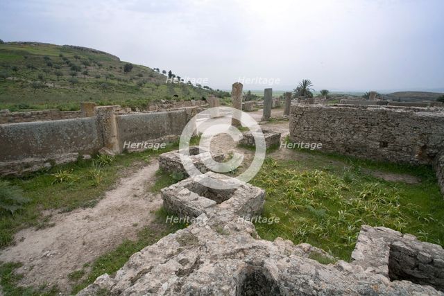 The House of the Fishing Scene at Bulla Regia, Tunisia. Creator: Samuel Magal.