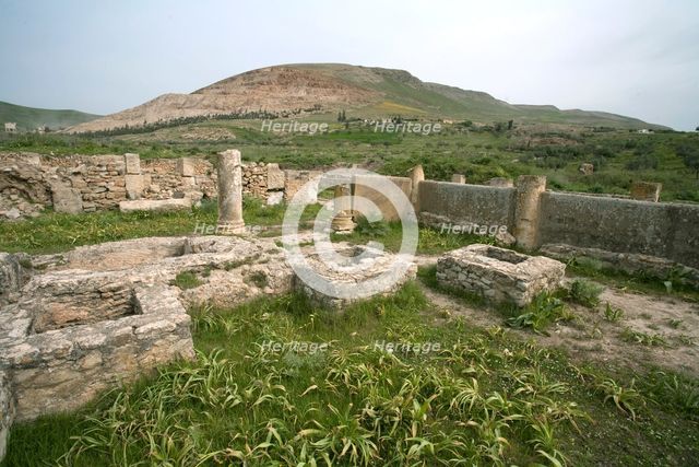 The House of the Fishing Scene at Bulla Regia, Tunisia. Creator: Samuel Magal.