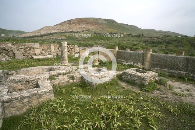 The House of the Fishing Scene at Bulla Regia, Tunisia. Artist: Samuel Magal