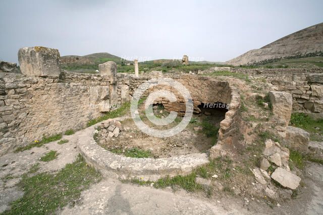 The House of the Hunting Scene, Bulla Regia, Tunisia. Artist: Samuel Magal