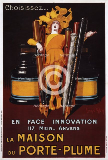 The house of the pen, 1928. Artist: D'Ylen, Jean (1886-1938)