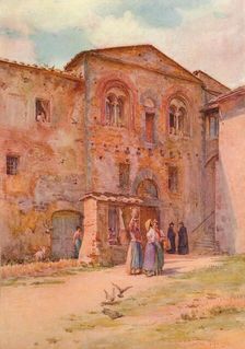 The House of the Provost, San Gimignano c1900 (1913). Artist: Walter Frederick Roofe Tyndale