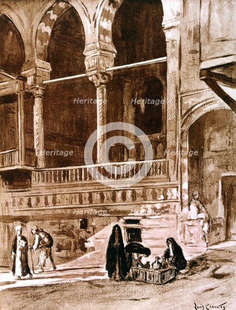 The House of the Qadi (beit el-qadi), Cairo, Egypt, 1928. Artist: Louis Cabanes