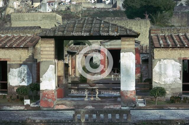 The house of the stags in the Roman town of Herculaneum. Artist: Unknown