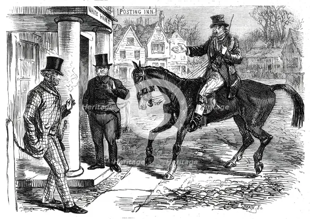 "The House on Fire on Christmas Eve", 1860. Creator: Joseph Swain.