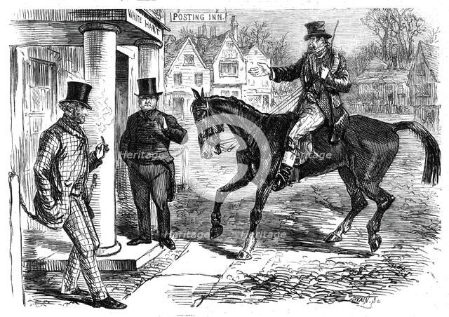 "The House on Fire on Christmas Eve", 1860. Creator: Joseph Swain.