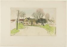 The House on the Edge of the Village, 1902. Creator: Theophile Alexandre Steinlen