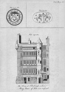 The House at Edinburgh, where Mary Queen of Scots was confined c19th century