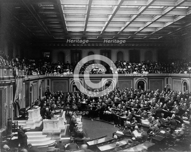 The House called to order--Opening of 59th Congress, 1906. Creator: Frances Benjamin Johnston.