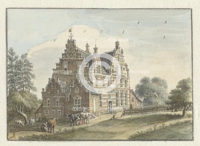 The house Den Dam near Zutphen, 1748. Creator: Jan de Beyer.