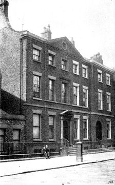 The house in which Mr. Gladstone was born, at Liverpool, 1898. Creator: Unknown