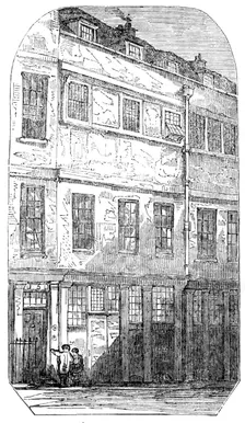 The House in which Chatterton died, Brook-Street, Holborn, 1857. Creator: Unknown