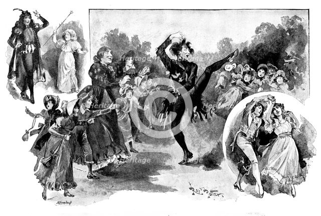 "The House that Jack Built" at the Opéra Comique..., 1895. Creators: George Meisenbach, Raymond Potter.