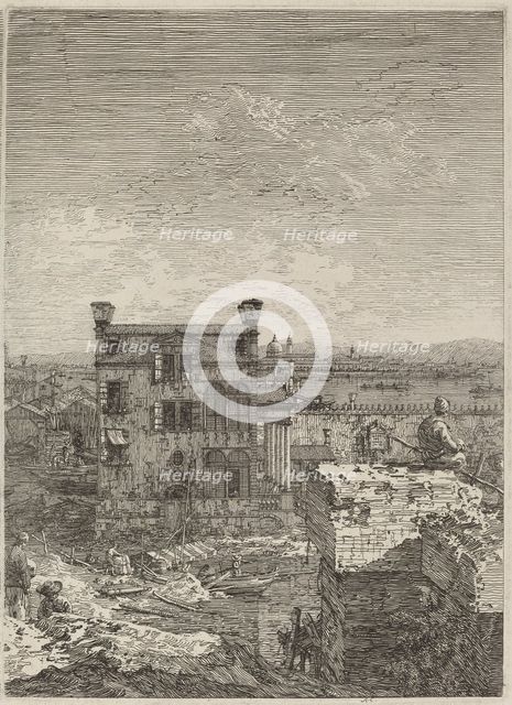 The House with the Peristyle, 1741. Creator: Canaletto.