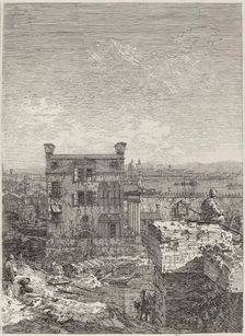 The House with the Peristyle [right], 1741. Creator: Canaletto