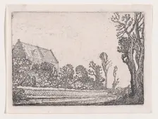 The House with the Stepped Gable, from Verscheyden Landtschapjes (Various Little Lands..., ca. 1616. Creator: Willem Pietersz. Buytewech