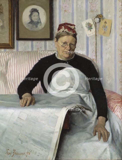 The Housekeeper, Brita Maria (Mussa) Banck, 1890. Creator: Eva Fredrika Bonnier.
