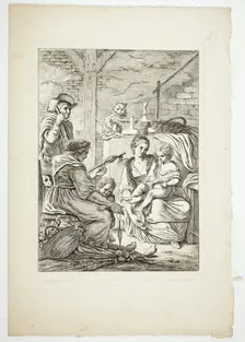 The Household Peasant, 1784. Creator: Pierre Lelu