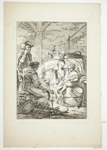 The Household Peasant, 1784. Creator: Pierre Lelu.