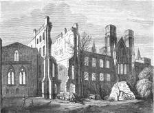 The Houses of Parliament after the fire in 1834, (1897)