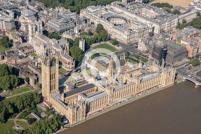 The Houses of Parliament and Westminster Abbey, Westminster, London, 2021. Creator: Damian Grady.