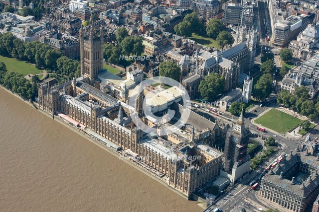 The Houses of Parliament and Westminster Abbey, Westminster, London, 2021. Creator: Damian Grady.