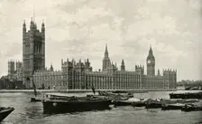 The Houses of Parliament (c1897). Artist: E&S Woodbury
