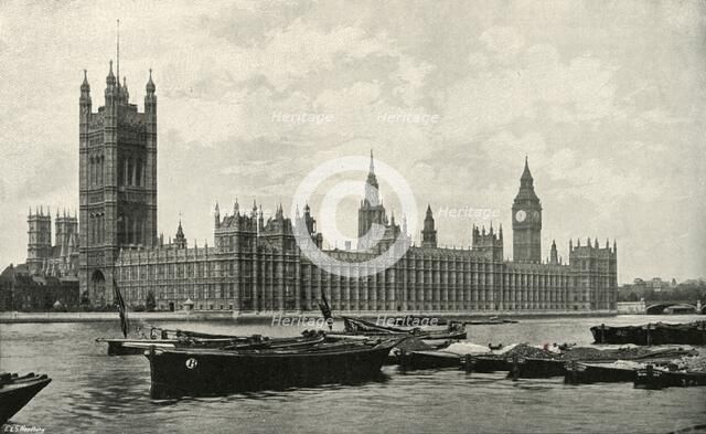 'The Houses of Parliament', (c1897). Artist: E&S Woodbury.